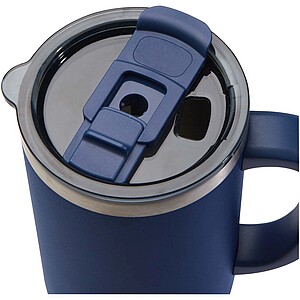 Měděný vakuově izolovaný termohrnek s brčkem a dvojitou stěnou 1200ml, námořní modrá