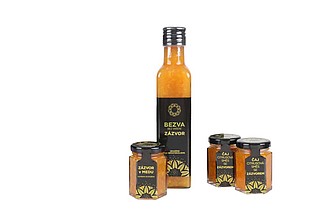 MEDZÁR - zázvorová sada, 2 x čaj, med a sirup