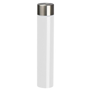 MENDOZA Štíhlá nerezová termoska, 310 ml, bílá - reklamní předměty