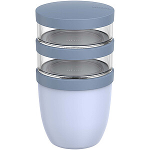 Mepal Ellipse 3dílný hrnec na oběd o objemu 500 ml + 2 × 200 ml, královská modrá