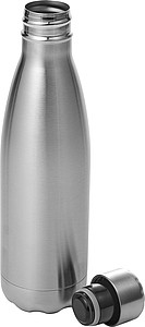MERCIA Jednostěnná láhev na vodu, objem 650 ml, stříbrná