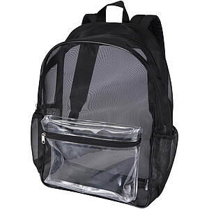 Mesh batoh z recyklovaného materiálu, 18 l, černá