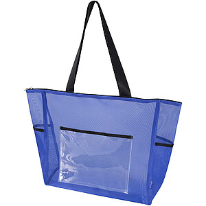 Mesh nákupná taška z recyklovaného materiálu, 23 l, kráľovská modrá