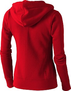 Mikina ELEVATE ARORA HOODED FULL ZIP LADIES SWEATER červená L