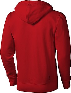 Mikina ELEVATE ARORA HOODED FULL ZIP SWEATER červená L