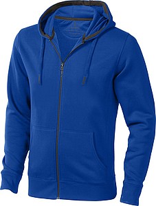 Mikina ELEVATE ARORA HOODED FULL ZIP SWEATER modrá M
