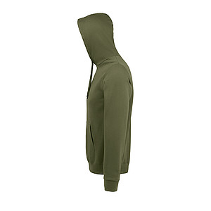 Mikina s kapucí SOLS SNAKE, vojenská zelená tmavá, XL