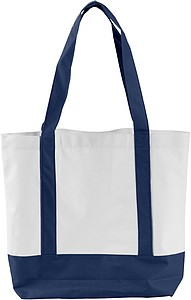 MILADA Nákupní taška, dlouhé rukojeti, modrá - taška s vlastním potiskem