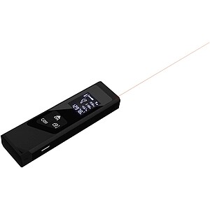 Mini laserový diaľkomer, čierna