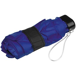Mini skládací manuální deštník, pr. 92cm, v pouzdře, modrý