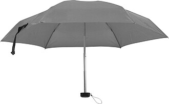 Mini skládací manuální deštník, pr. 92cm, v pouzdře, šedý