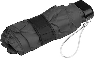 Mini skládací manuální deštník, pr. 92cm, v pouzdře, šedý