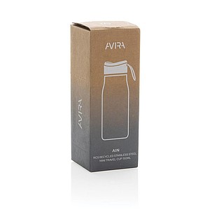 Mini termoska AVIRA 150 ml, RCS recyklovaná ocel, barva stříbrná