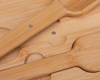 Miska na salát s bambusovým víčkem 2000 ml, šedá