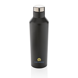 Moderní nerezová termo láhev 500 ml, černá