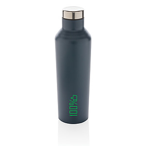 Moderní nerezová termo láhev 500 ml, modrá