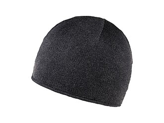 Moderní zimní kulich, tmavě šedá