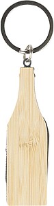 Multifunkční klíčenka z bambusu, hnědá