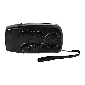 Multifunkční nouzové rádio, černá