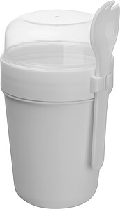 Müsli pohár „to go“ 500 ml, biely