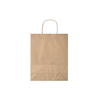 MYRNA střední papírová dárková taška, béžová