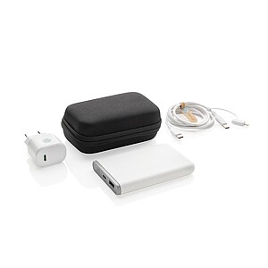 Nabíjacia sada 3ks Surge 20W USB C z RCS recyklovaného plastu, čierna