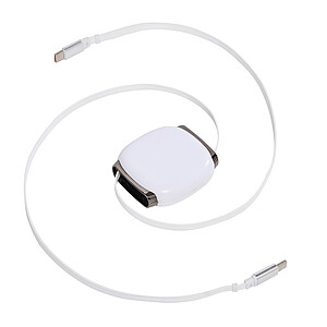 Nabíjecí a datový kabel, bílá
