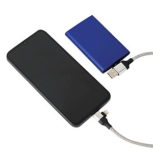 Nabíjecí a datový kabel, stříbrná