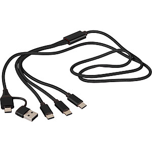 Nabíjecí kabel 6v1, černá