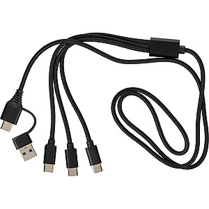 Nabíjecí kabel 6v1, černá