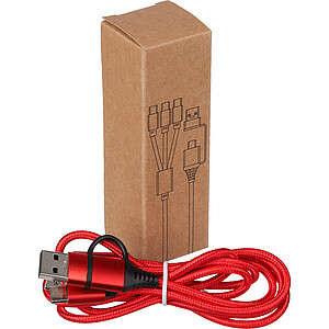 Nabíjecí kabel 6v1, červená