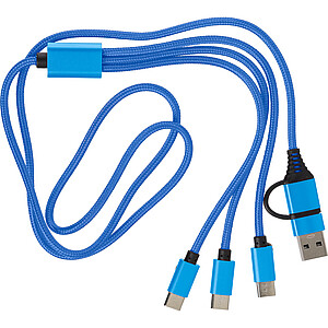 Nabíjecí kabel 6v1, kobaltově modrá