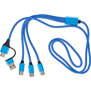 Nabíjecí kabel 6v1, kobaltově modrá