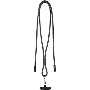 Nabíjecí kabel SMART 65 W z materiálu RPET s poutkem, černá