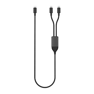 Nabíjecí kabel Terra 100W Dual USB-C z RCS, černá
