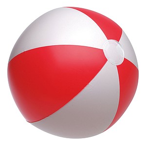 nafukovací loptu priemer 28 cm, 16", červená, biela