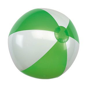 nafukovací loptu priemer 28 cm, 16", zelená/biela