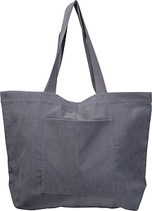 Nákupná manšestrová taška , šedá