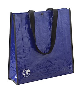 Nákupná taška z recyklovaného materiálu, modrá