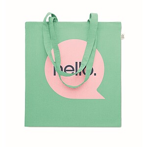 Nákupná taška z recyklovanej bavlny, zelená