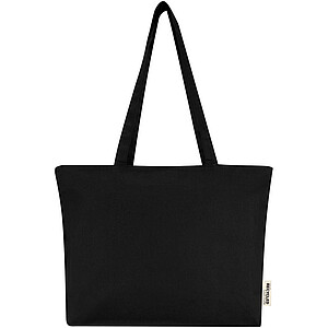 Nákupní 320 g/m2 taška na zip Ningbo, černá