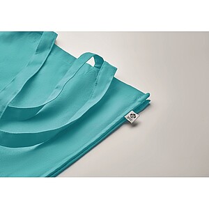 Nákupní taška z organické bavlny, tyrkysová