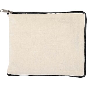 Nákupní taška z recyklované bavlny, béžová/černá