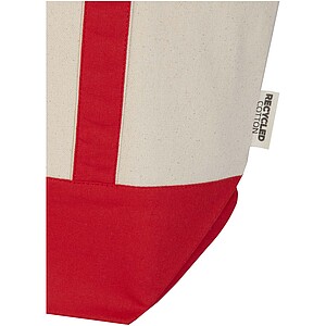 Nákupní taška z recyklované bavlny, červená