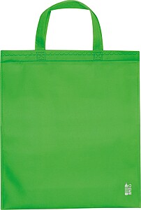 Nákupní taška z recyklovaného netkaného materiálu, světle zelená