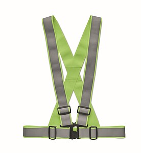 Nastavitelný 360° reflexní pás, fluo zelená