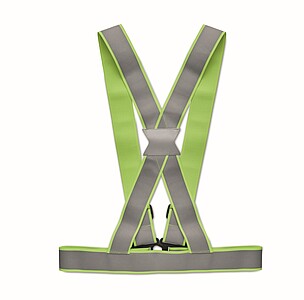 Nastavitelný 360° reflexní pás, fluo zelená