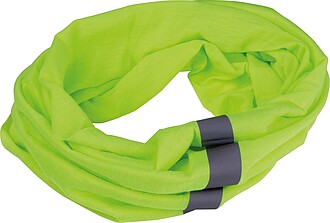 NEOR Bandana s reflexními pruhy, neonově žlutá