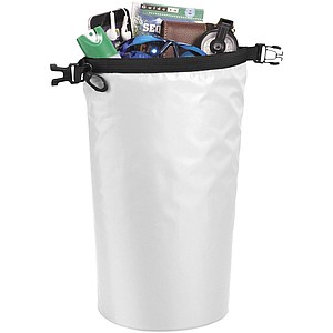 Nepromokavý vak Camper, 10 l, outdoorový styl, bílá