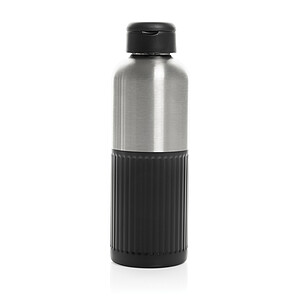 Nepropustná láhev na vodu RCS R-steel s držadlem 750 ml, černá
